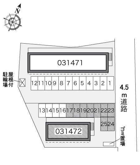 千代 B(31472)の駐車配置図