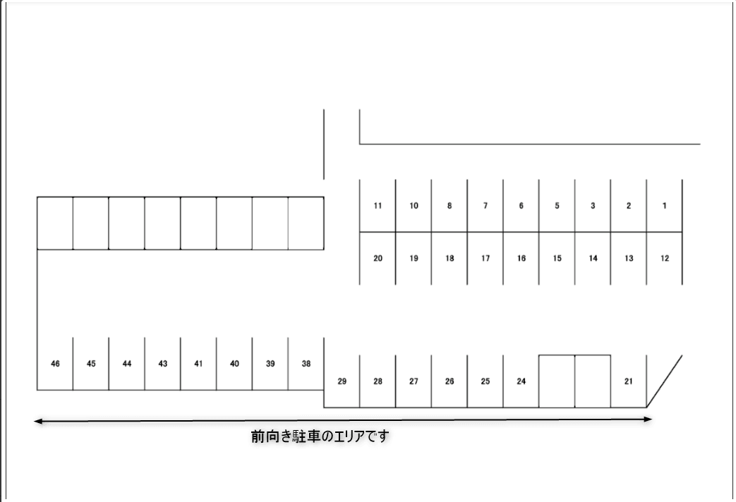 前ヶ崎4240151駐車場の駐車配置図