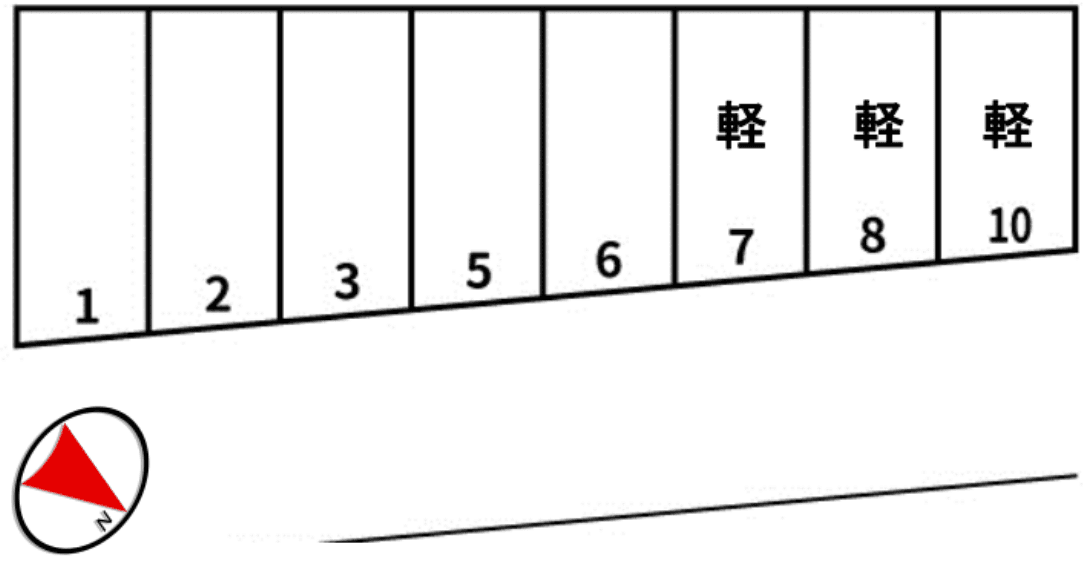 にしむらカーレストの駐車配置図