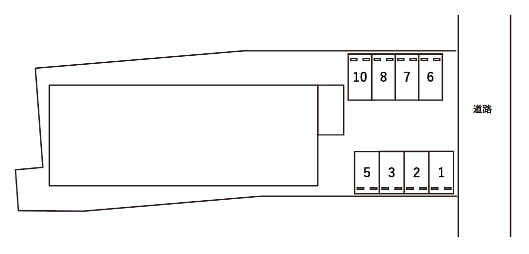 シャルム 砂道の駐車配置図