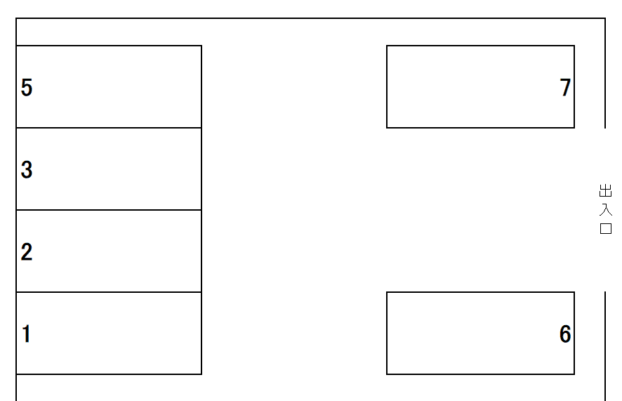 000052の駐車配置図