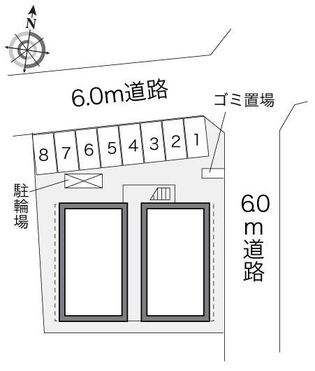 ノイエブルク(23991)の駐車配置図