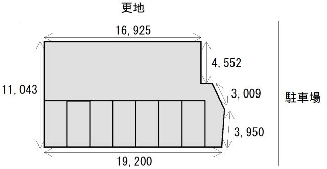 大森東3-25田中駐車場の駐車配置図