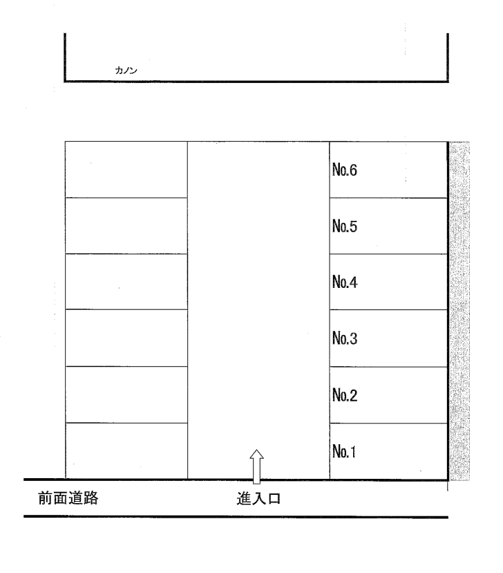 KS駐車場の駐車配置図