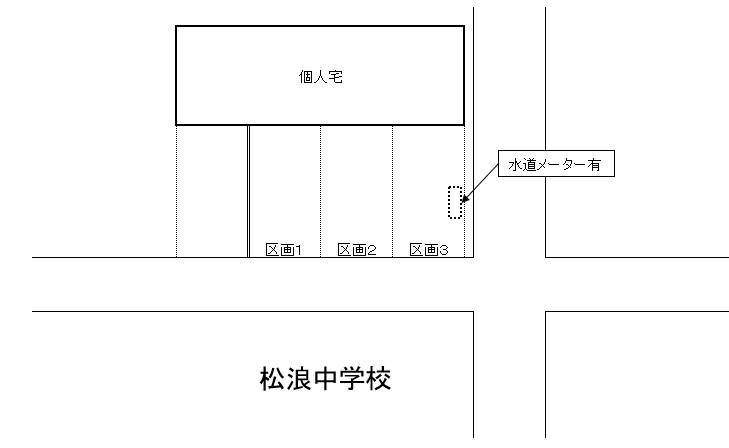 松浪2丁目パーキングの駐車配置図