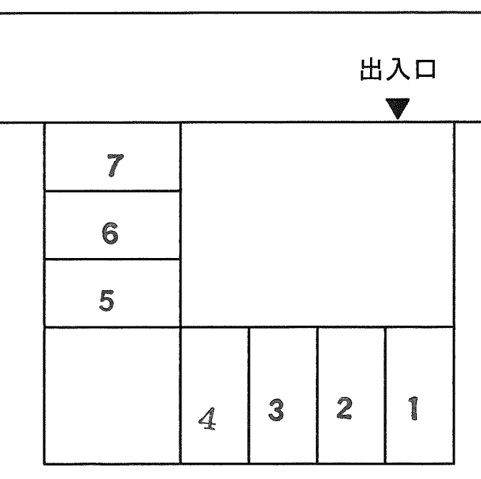 ユージ駐車場の駐車配置図