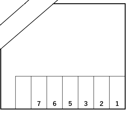 第4ユタカパーキングの駐車配置図