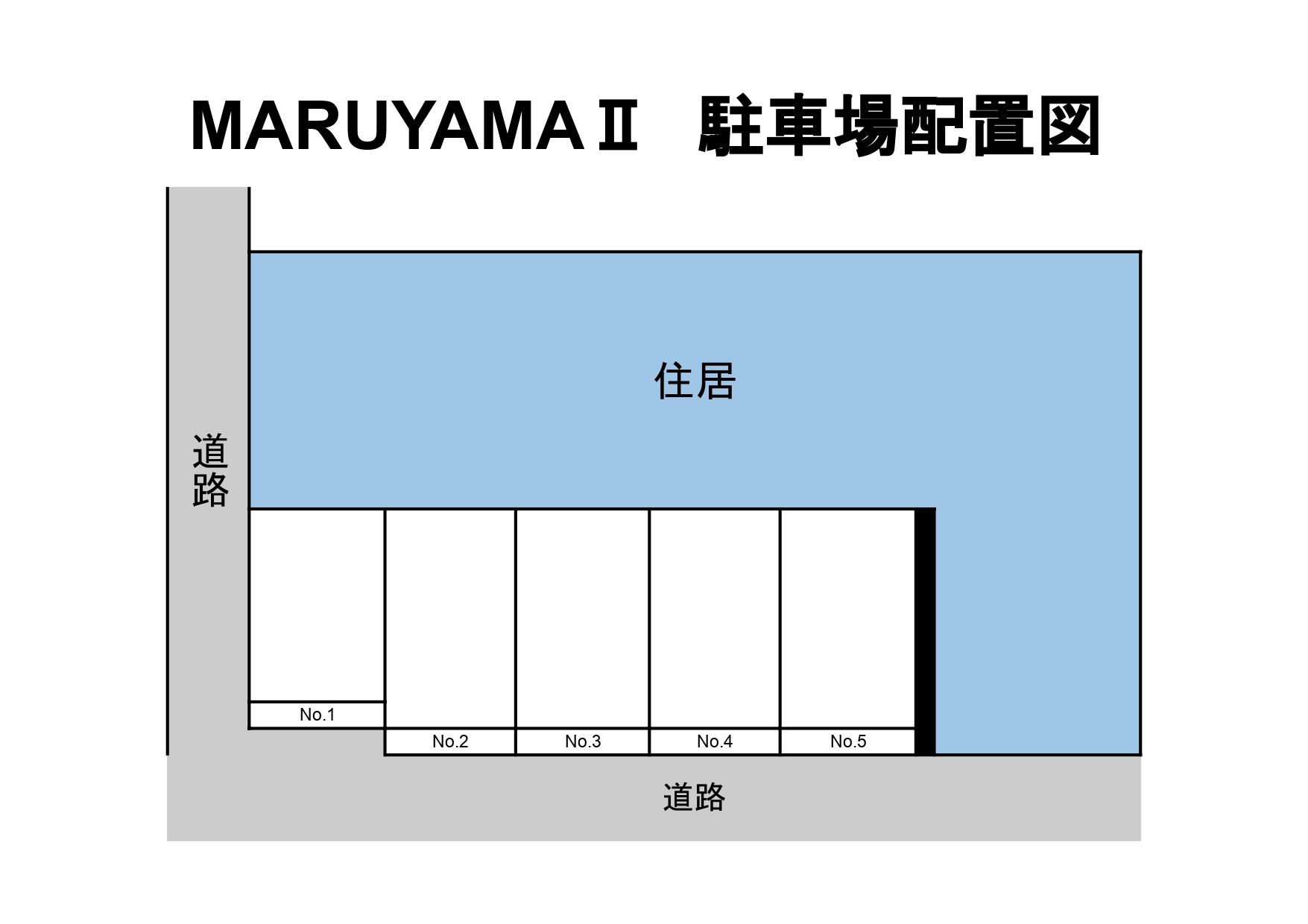 MARUYAMAⅡの駐車配置図