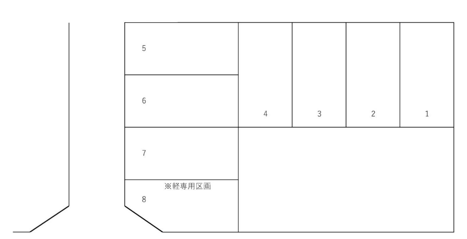五十嵐中島駐車場の駐車配置図
