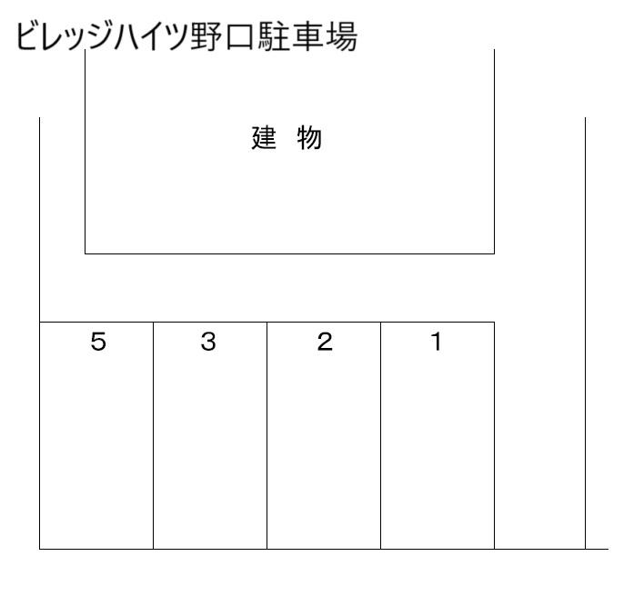 ビレッジハイツ野口駐車場の駐車配置図