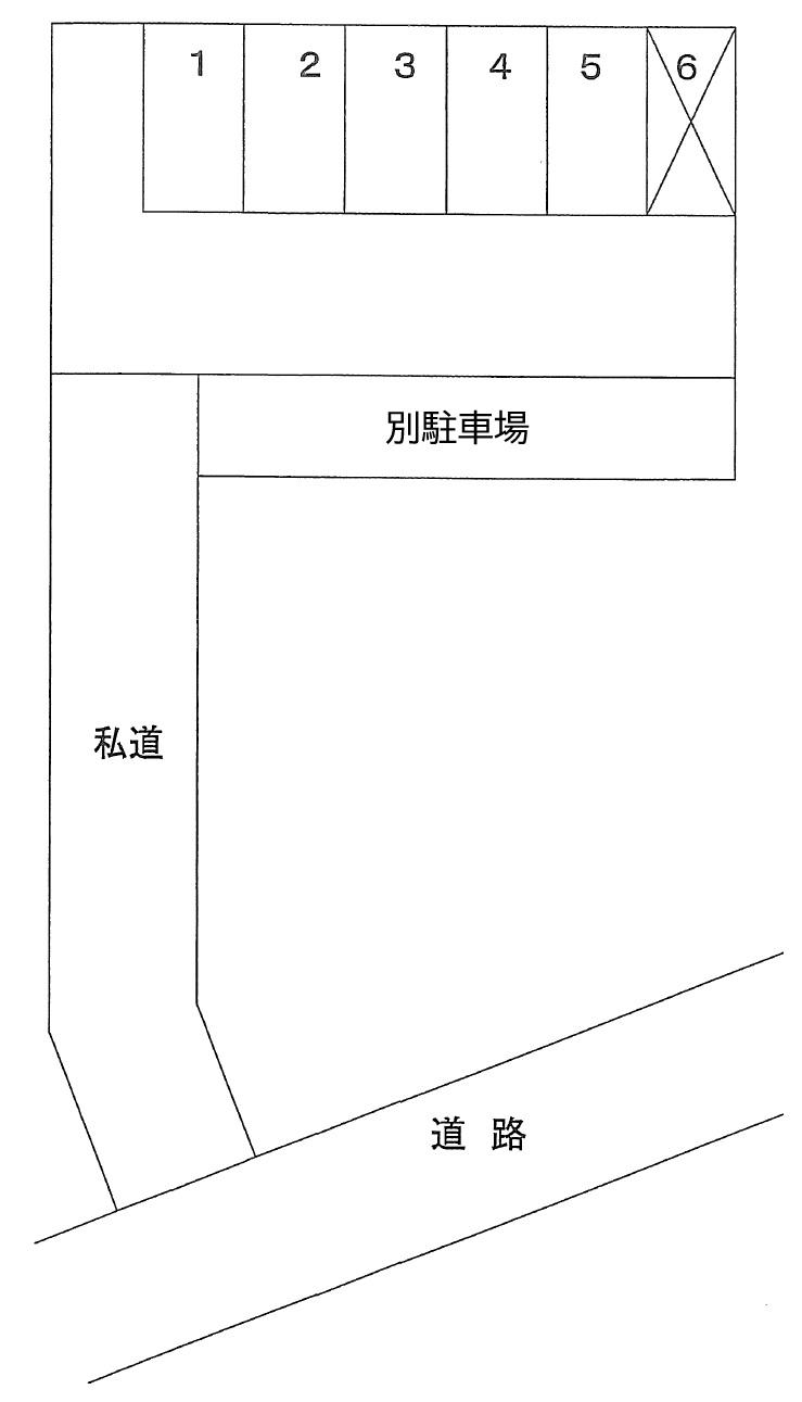 二本木盛一駐車場の駐車配置図