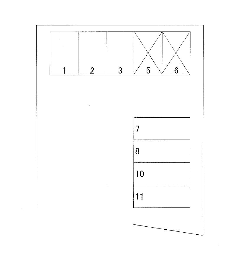 小通幸谷阿部駐車場の駐車配置図