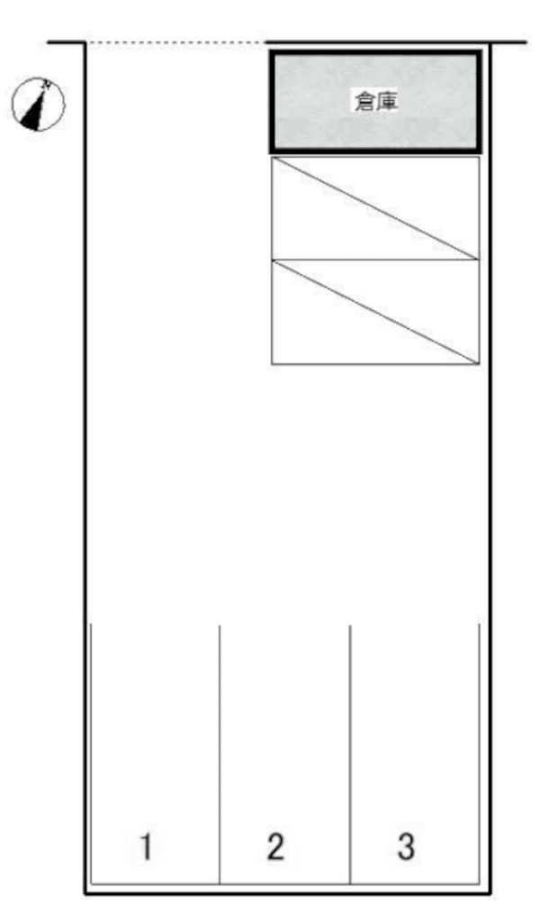 御幸本町2丁目Tパーク Bの駐車配置図