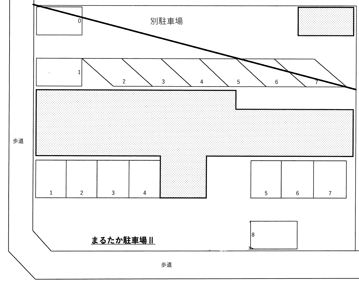 まるたか駐車場Ⅱの駐車配置図