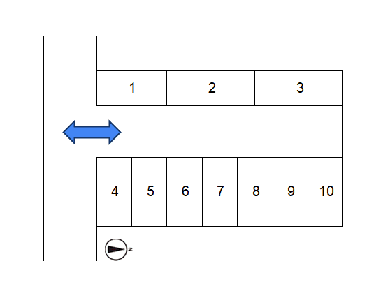 藤英パーキングⅡの駐車配置図
