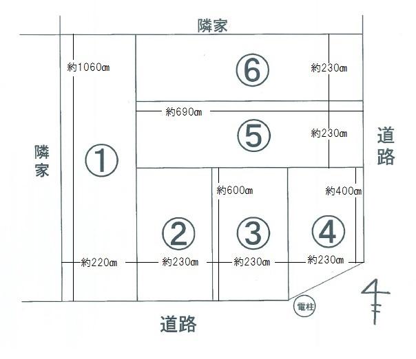 こぶし苑駐車場の駐車配置図