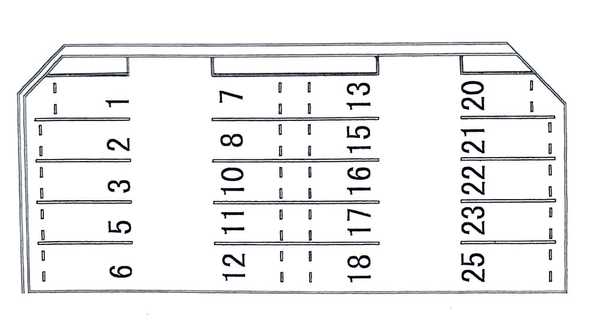 スカイパーキングの駐車配置図