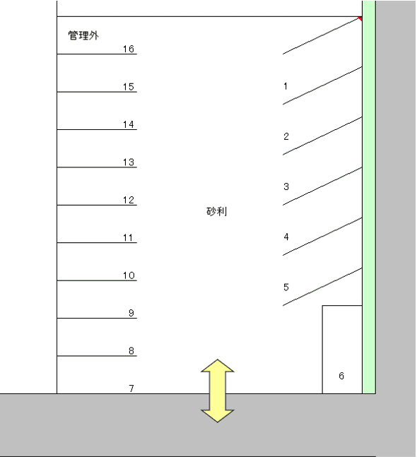 江川パーキングの駐車配置図
