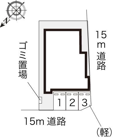 千歳町第1F(3304)の駐車配置図