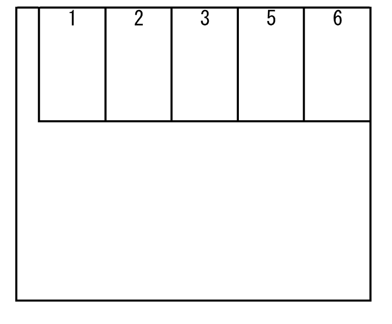 大門パーキングの駐車配置図