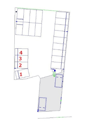 君津駅前第3の駐車配置図