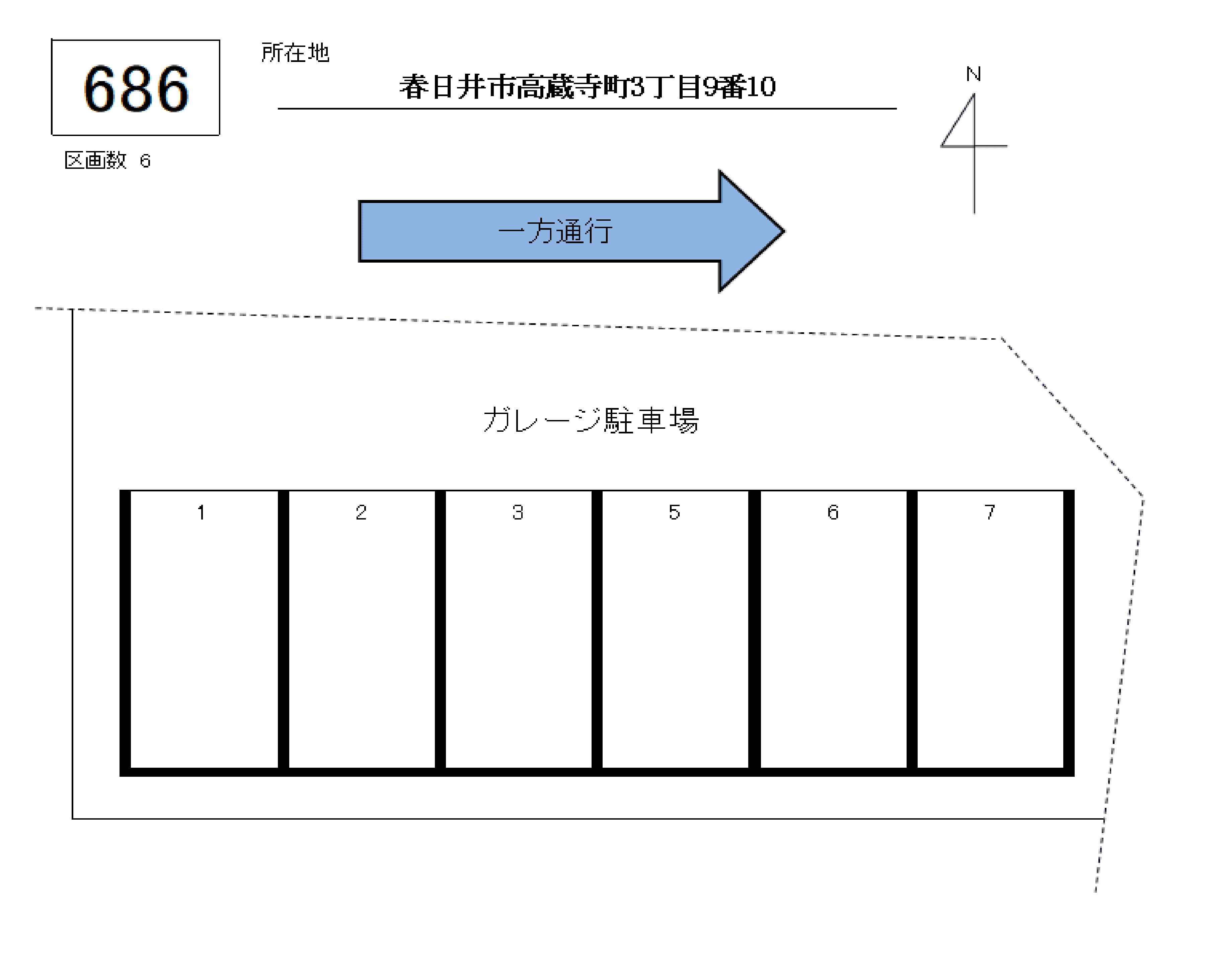 J-686の駐車配置図