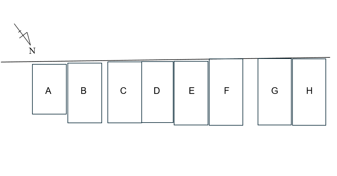 FK金森3丁目1269駐車場の駐車配置図