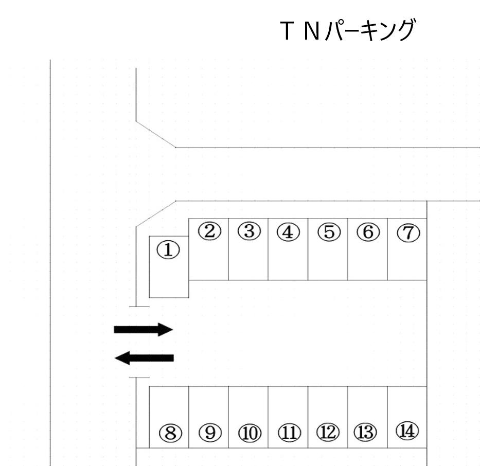 TNパーキングの駐車配置図