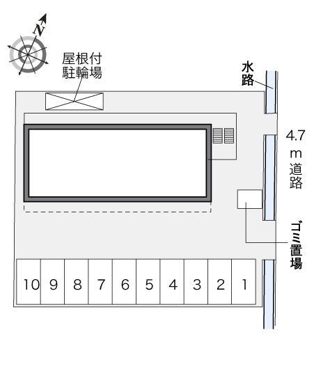 リバーサイド天神(32984)の駐車配置図