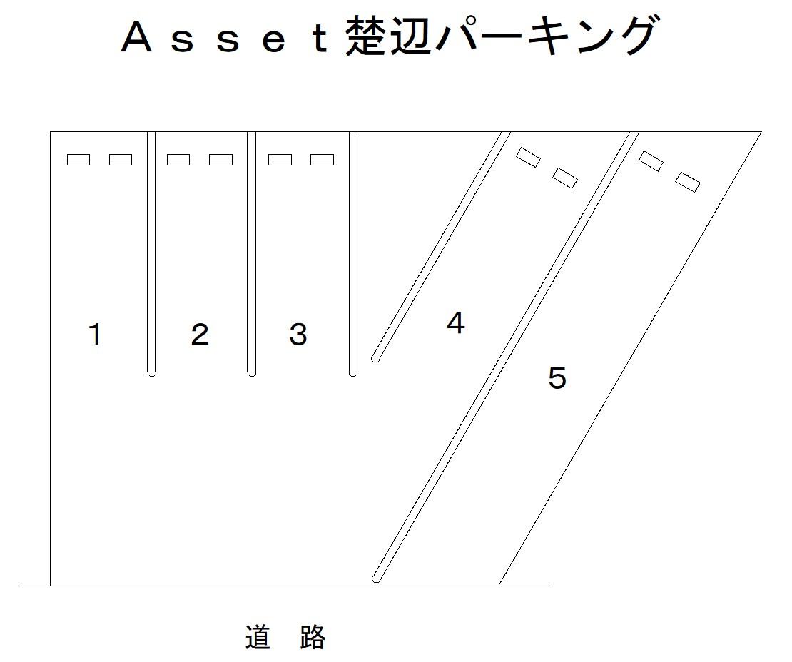 Asset楚辺パーキングの駐車配置図