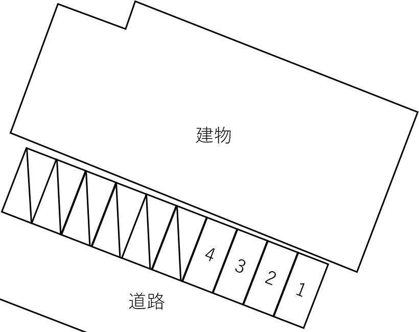プレイス花見川の駐車配置図