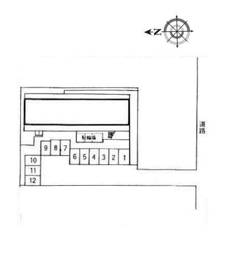 藤ノ木Ⅰ(8889)の駐車配置図