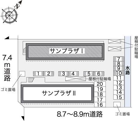 サンプラザⅠ(21771)の駐車配置図