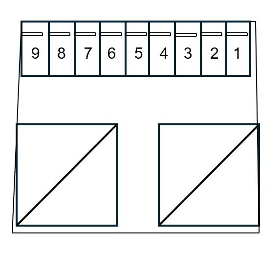 ザ・パーク真嘉比第2の駐車配置図