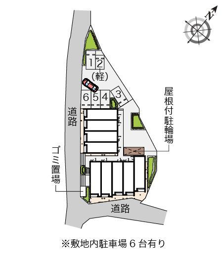 クレイノ桜ソレイユ(55755)の駐車配置図