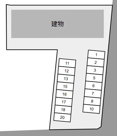 Rio Grandeの駐車配置図