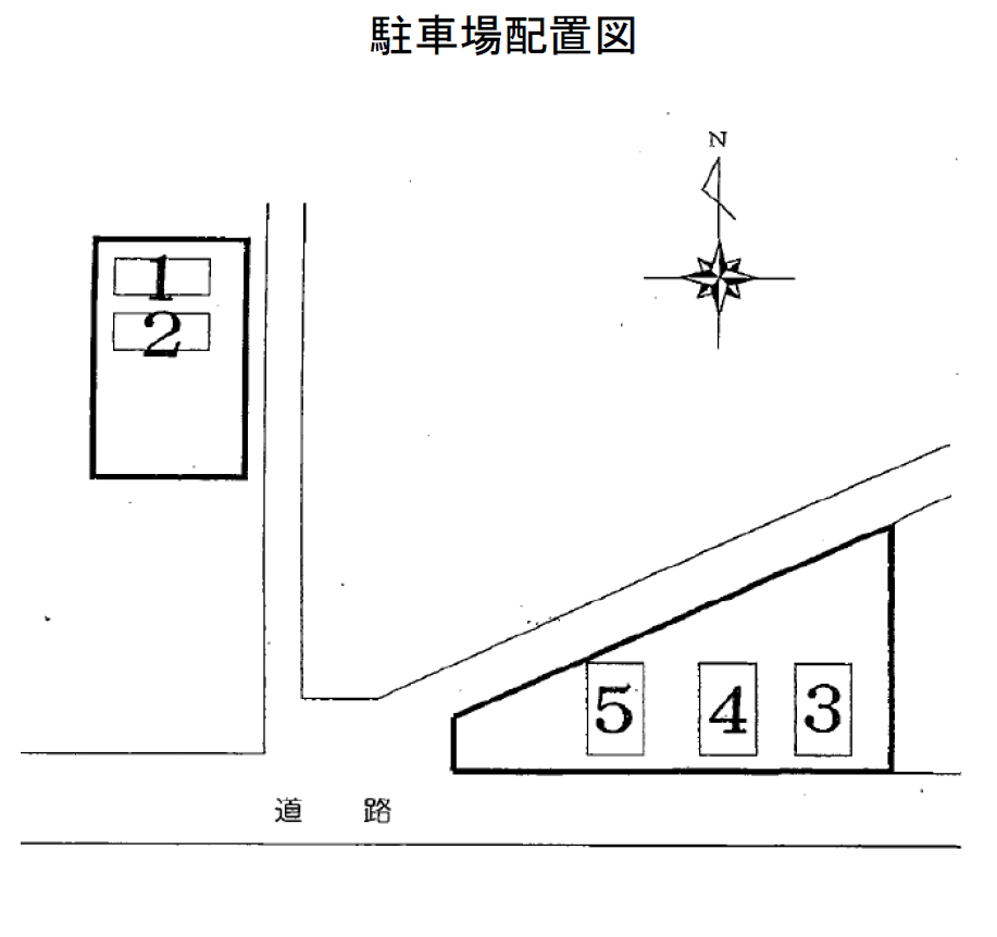 大棚町第4駐車場の駐車配置図