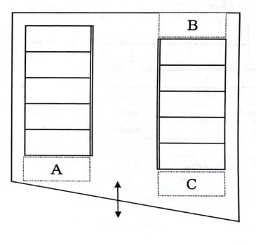 姫小川ガレージ駐車場の駐車配置図