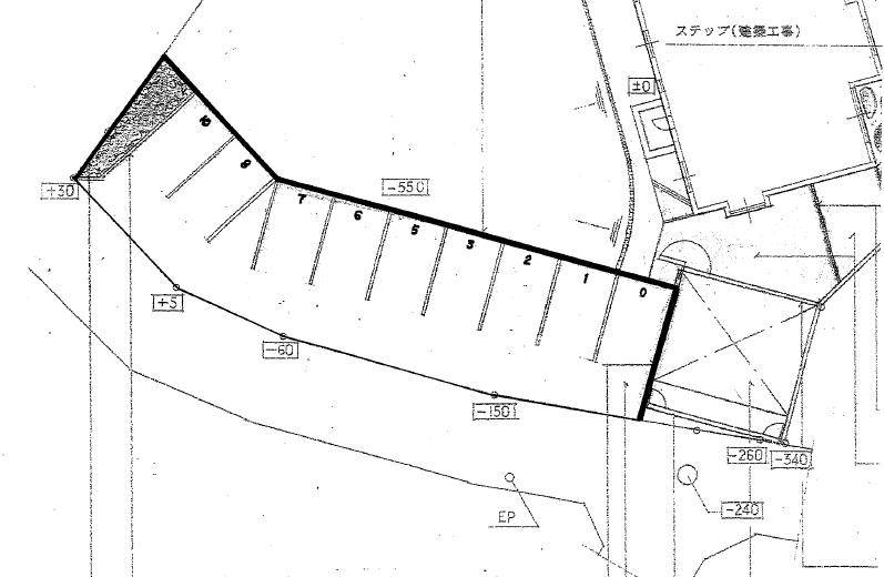大岡5丁目駐車場の駐車配置図