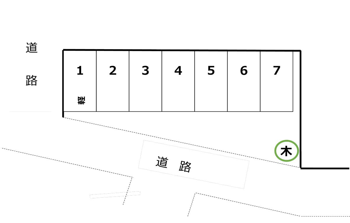【53747】海神山駐車場の駐車配置図