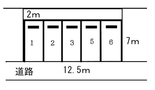 梅本駐車場の駐車配置図