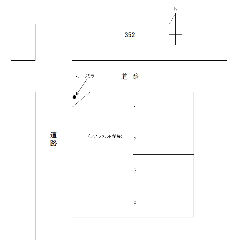 岩倉-352の駐車配置図
