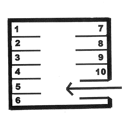 大高南下村パーキングの駐車配置図