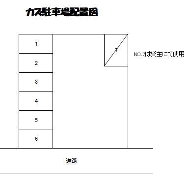 カズ駐車場の駐車配置図