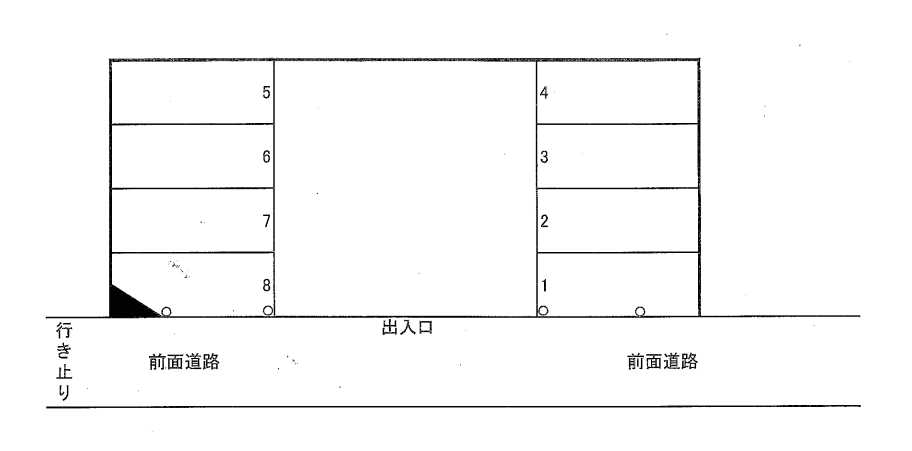 美咲駐車場の駐車配置図