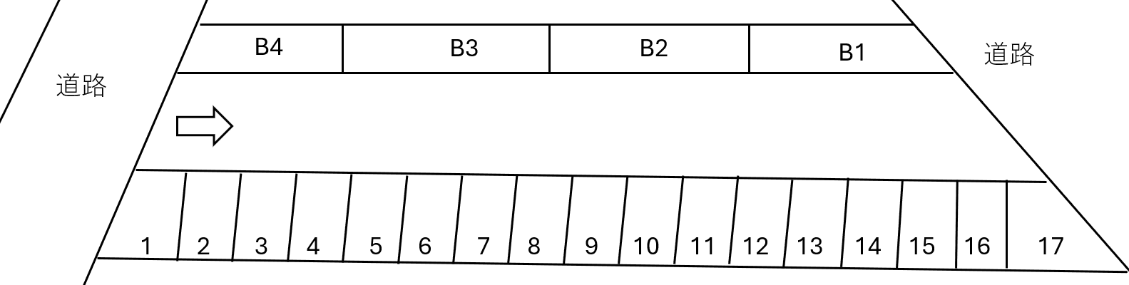 日ノ出13駐車場の駐車配置図