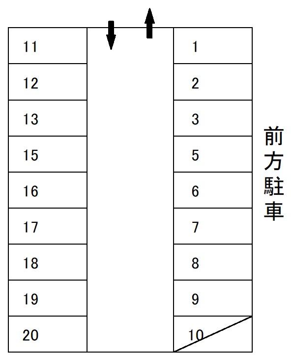 (66) 米本駐車場の駐車配置図