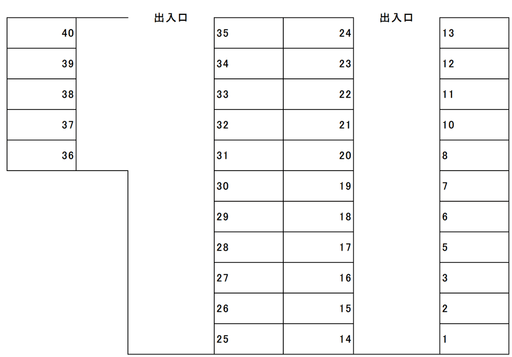 000026の駐車配置図
