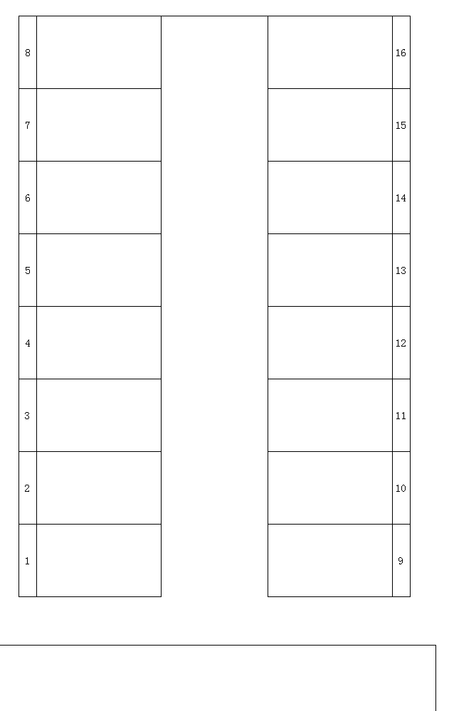 郡本駐車場の駐車配置図