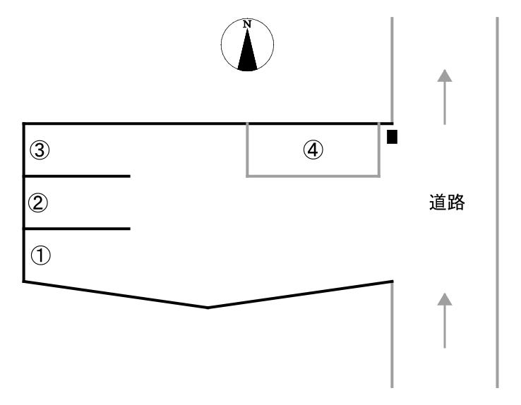 天神町スマイルパーキングの駐車配置図